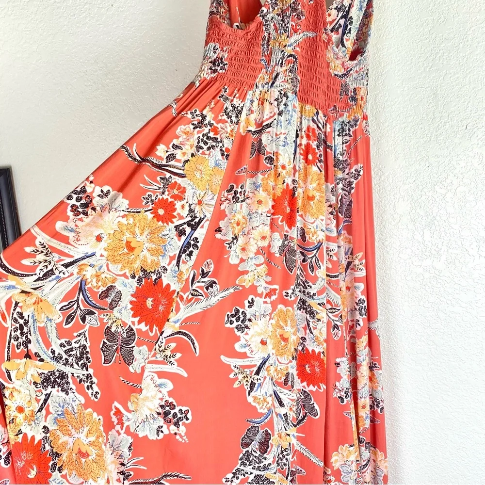 Free people through the vine maxi dress Size Small orange - Picture 13 of 16